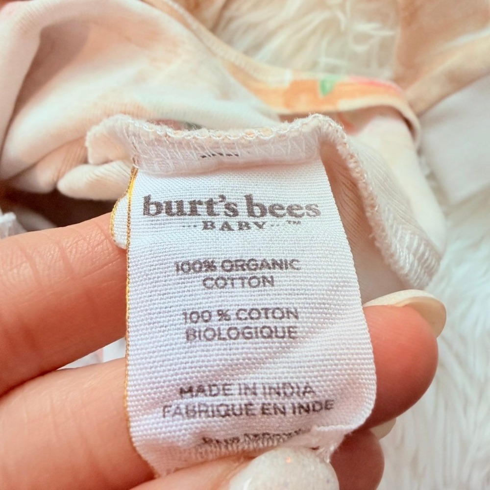 Burt's Bees Baby 18M Organic Cotton Pajamas Set Waffle Strawberry Baking 2-Pack - Picture 7 of 12